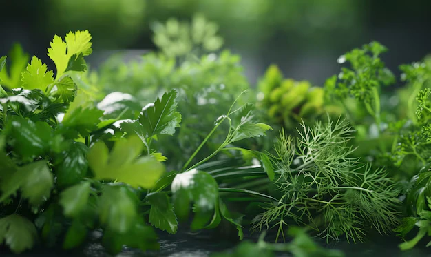 Cilantro Dill and Parsley